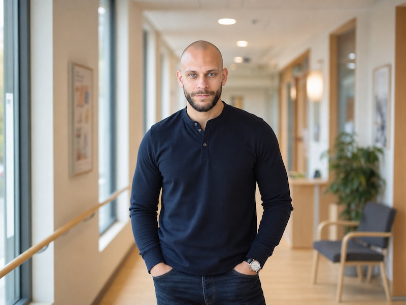 Sebastian Grund am Schreibtisch